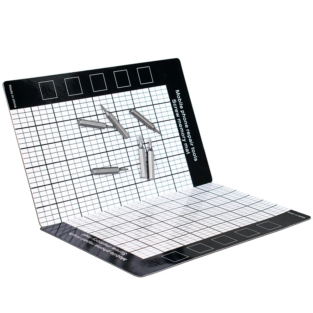Magnetic Screw Mat Memory Chart Work Pad 145&times;90mm For Little Small Screws Holds Mobile Phone Repair Tool
