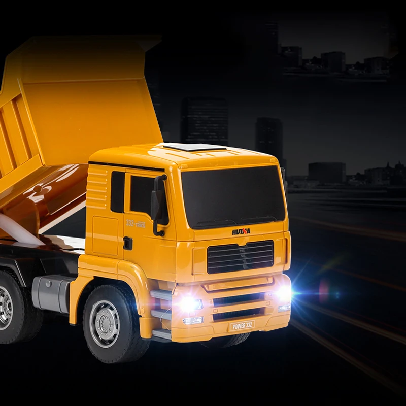 1/18 HUINA 2.4G 332 6CH RC Dumper Tipper Truck Model Car Gift Model Battery Gift Toys 6
