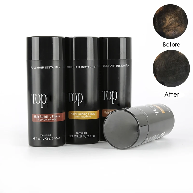 

9 Colors Hair Fibers Keratin Thickening Spray Hair Applicator Dense Optimizer Building Fiber Powder Instant Hair Growth Products