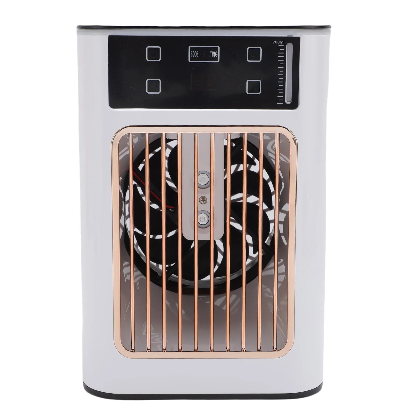 เครื่องทำความเย็นแบบพกพา พร้อมฟังก์ชั่นเพิ่มความชื้นในอากาศ พัดลมปรับอากาศ 3 ระดับความเร็ว ความจุน้ำ 900 มล. 1