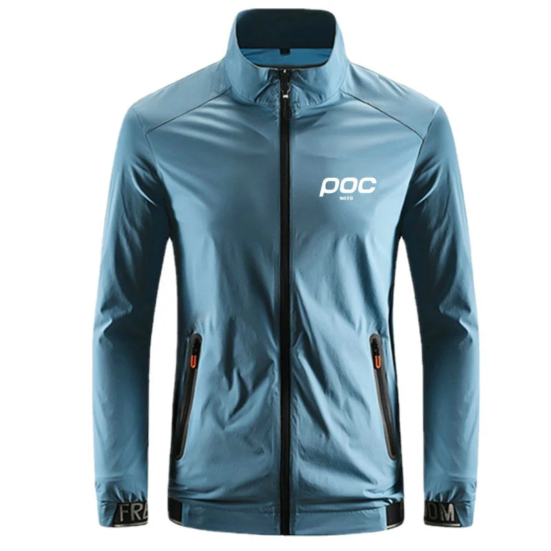 MOTO POC Cycling Jackets Thin Windbreaker Men Outdoor Sports Windproof Mtb Road Bike Wear Lightweight Bicycle Jacket Bike Coat