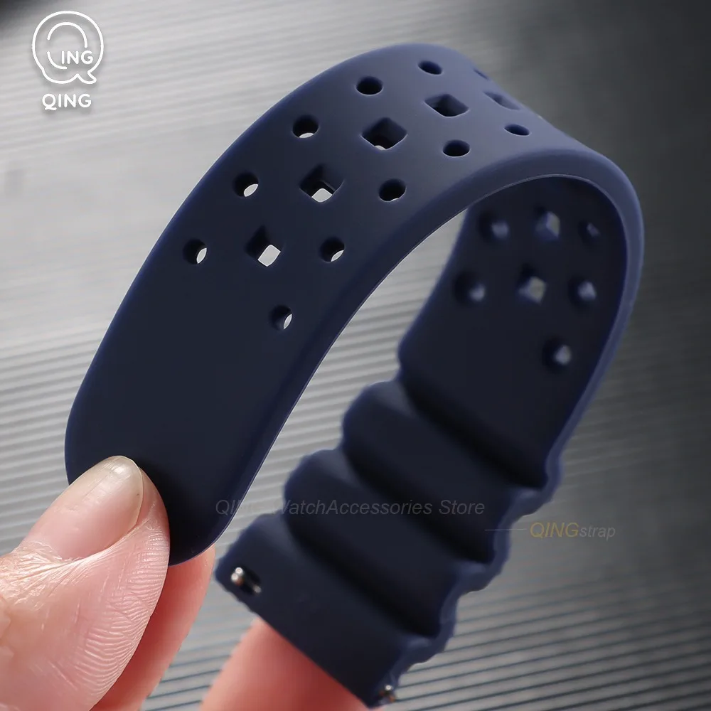 Universal Quick Release Silicone Watchband - Soft, High-Quality Replacement Strap