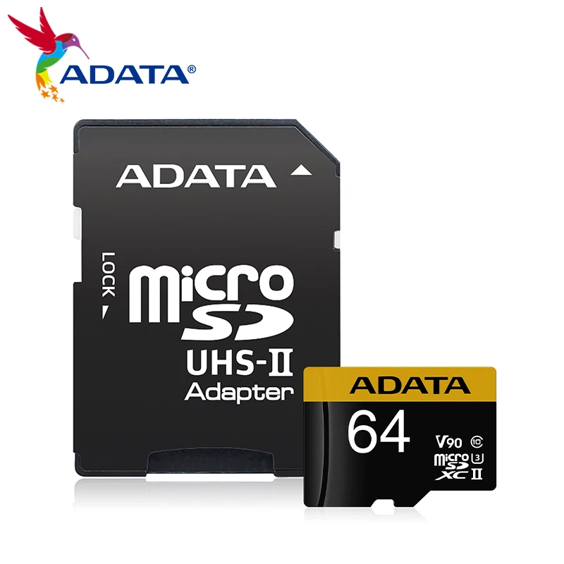 ADATA Premier ONE microSDXC UHS II Memory Card with Adapter 64GB 128GB 256GB Micro SD Card U3