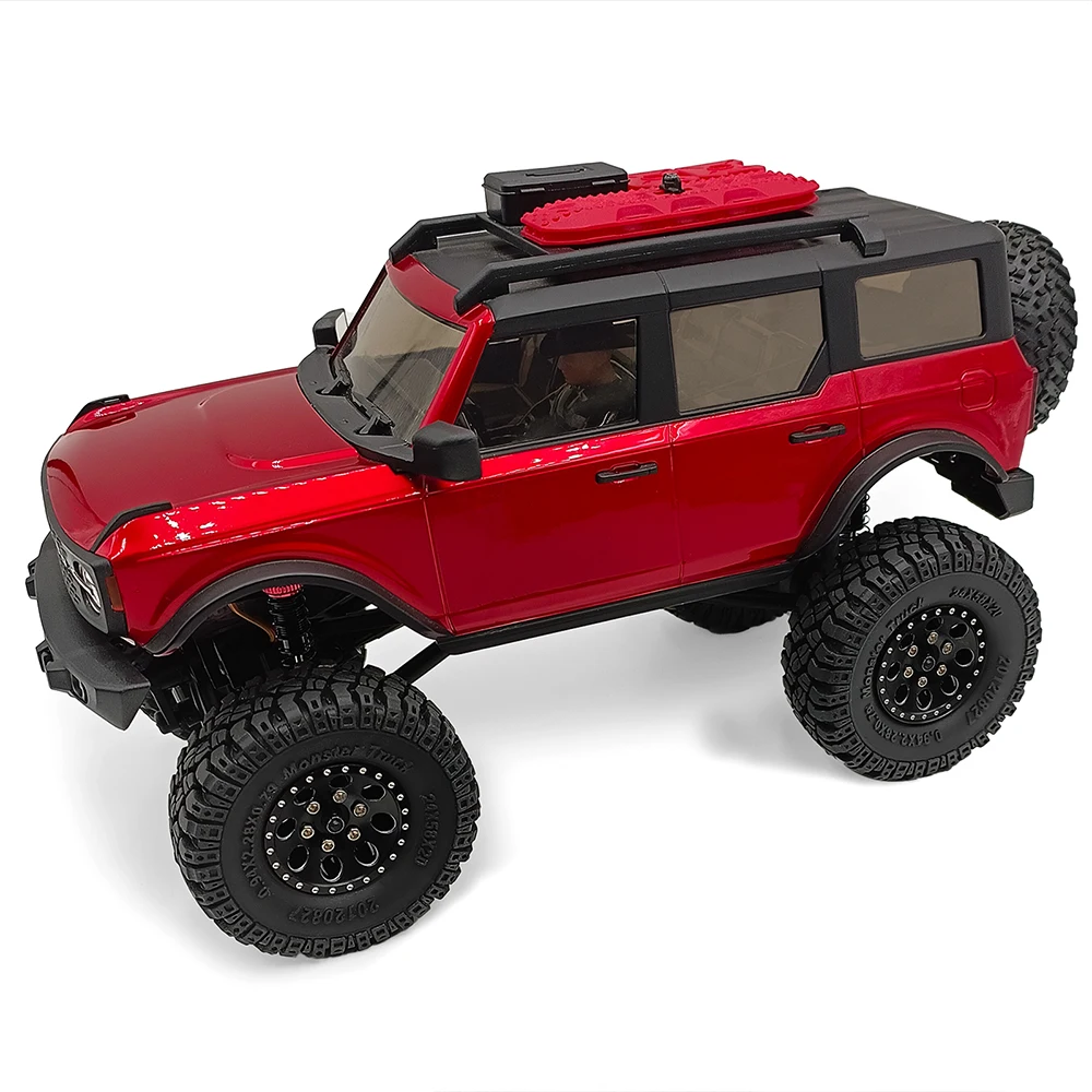 MIBIDAO 4 Stück 1,0 Zoll All-Terrain-Schlamm-Gummi-Radreifen für TRX-4M 1/18 Axial SCX24 1/24 RC Crawler Car Upgrade-Teile – Detail 17