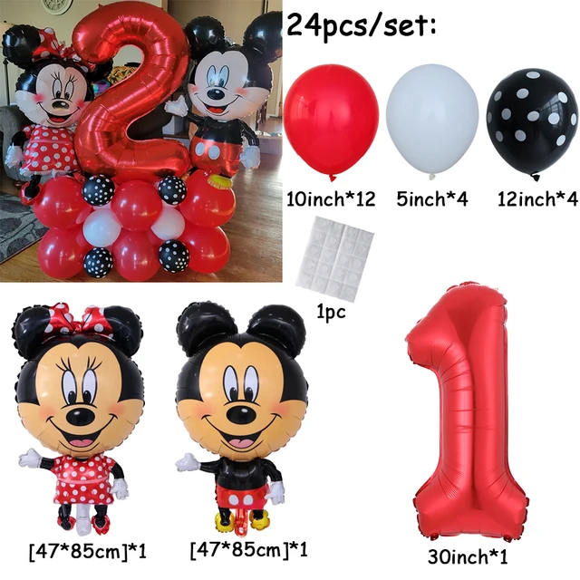 Set Of Disney Mickey Mouse Party Balloons Theme Kids Birthday Cake Banner  Balloons Set Minnie Mouse Birthday Party Decorations - Ballons &  Accessories - AliExpress