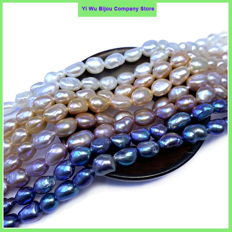 

Natural Freshwater Pearl White Pink Purple Black Irregular Baroque Loose Beads for Jewelry Making Diy Bracelet Accessories
