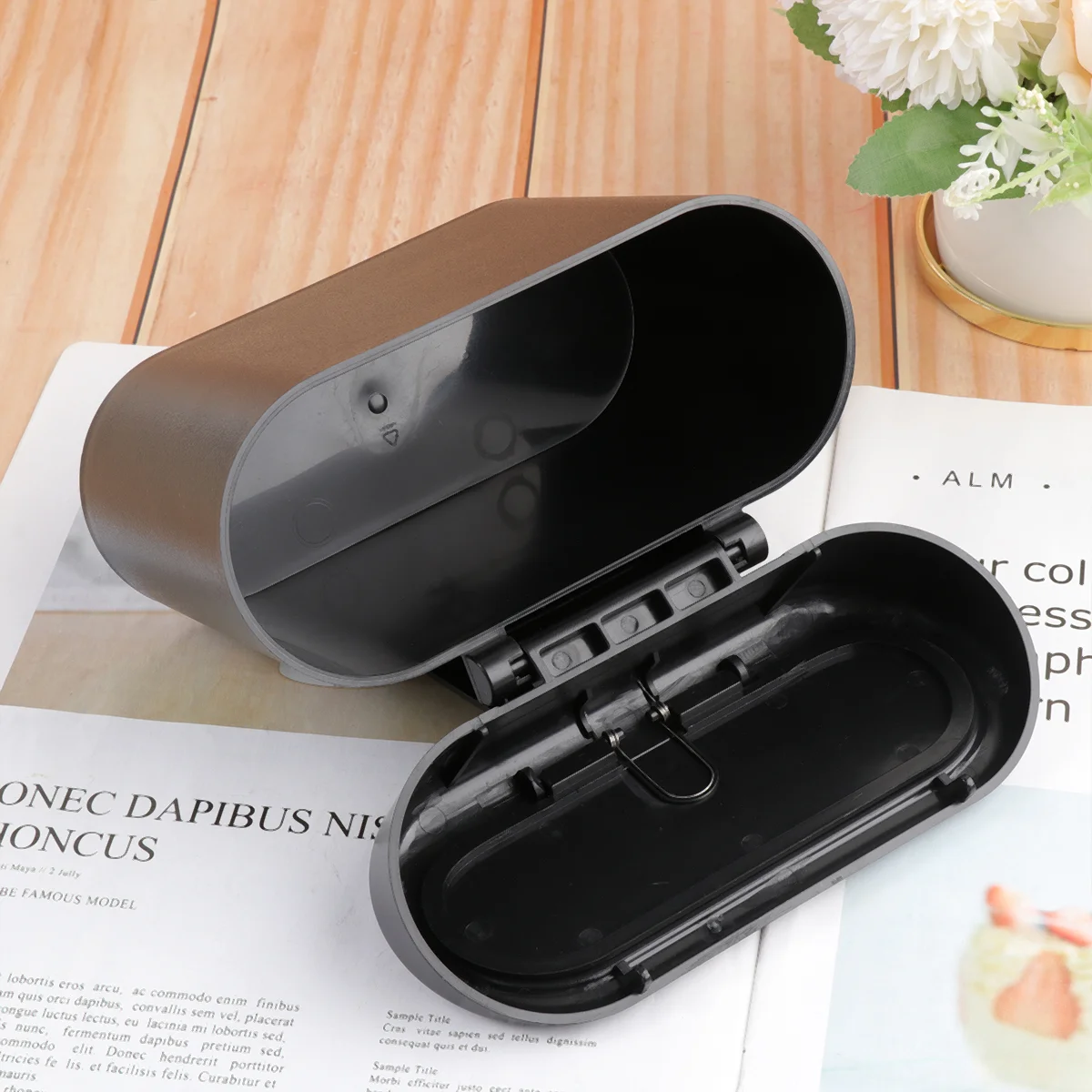

Car Sundry Storage Supplies Multifunctional Bag Dual Purpose Seat Back Door Trash Bin Waste Container