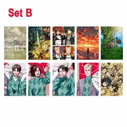Attack on Titan Anime Postcard Wall Collage Kit - Creative Cartoon Character Room Decor Poster Set (Set B(10PCS))