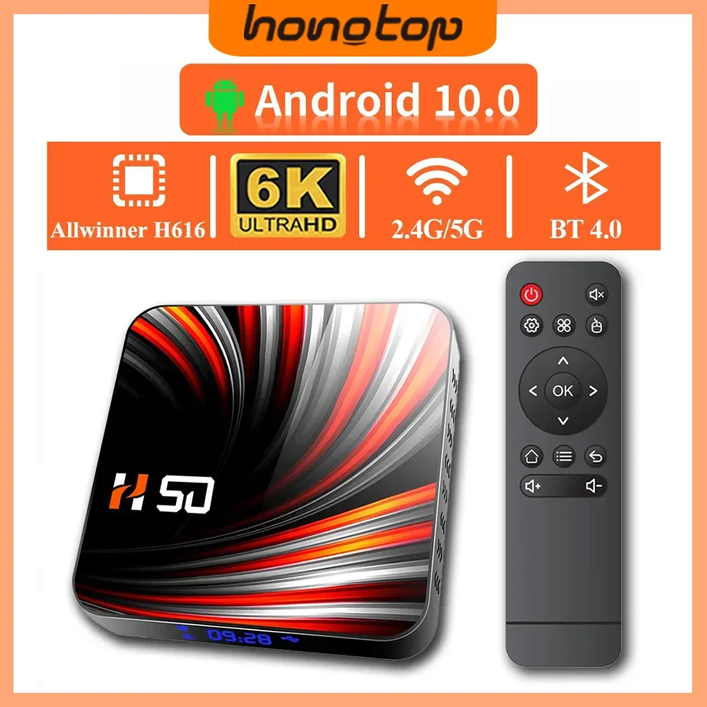 HONGTOP-H50-Global-Andorid-TV-Box-Android-10-2GB-RAM-16GB-ROM-2-4G-5G ...