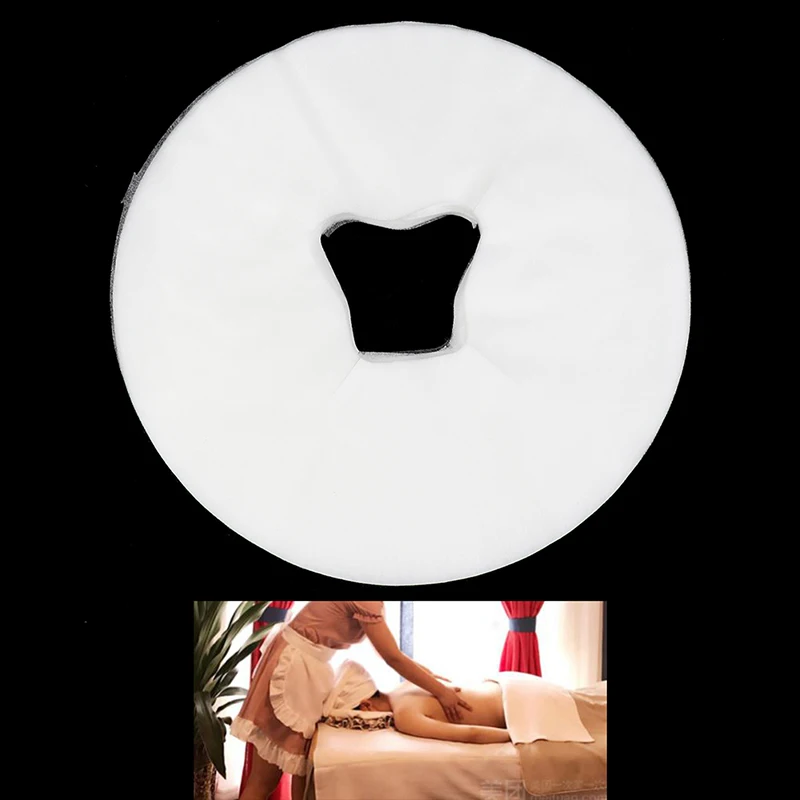 

100Pcs Non-woven Fabric Soft Disposable Massage Table Headrest Pads Face Pillow Cover Massage Face Cradle Table Head Rest Covers