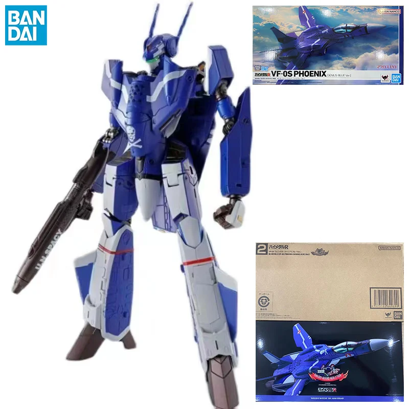 

100% In Stock Original BANDAI HI-METAL R VF-0S Phoenix Genius Blue Ver Anime Action Collection Figures Model Toys