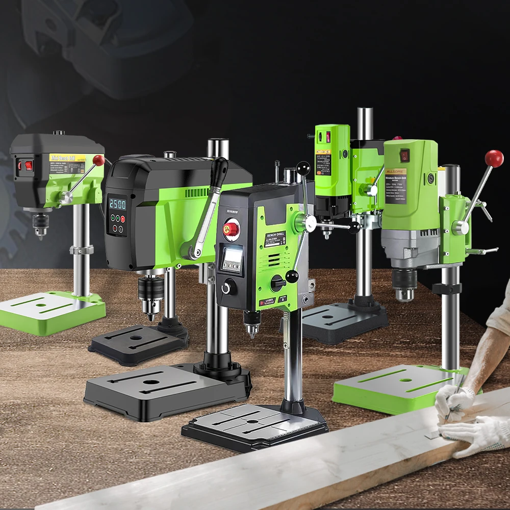 ALLSOME 6-Speed Benchtop Drill Press Drilling Machine 2