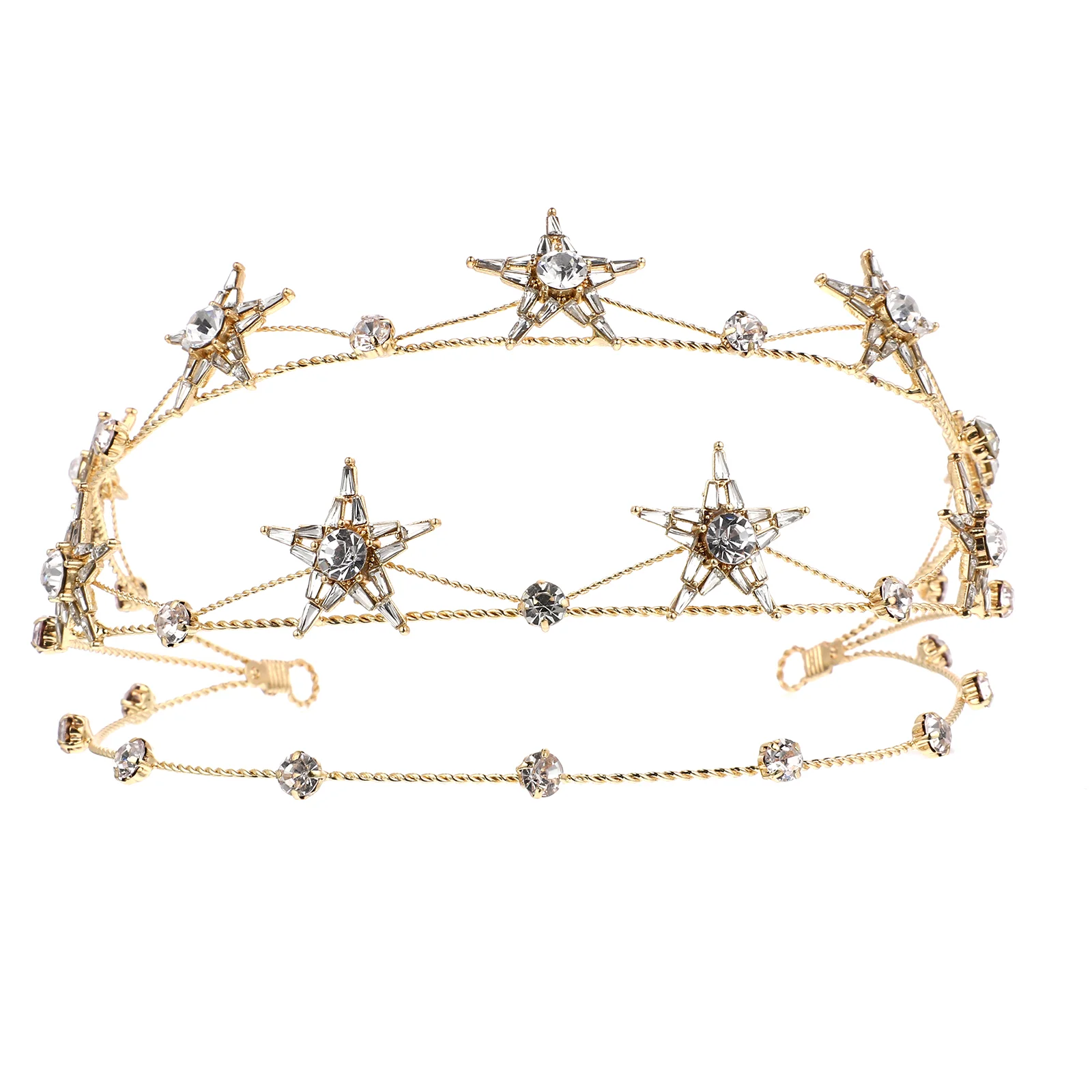 

Alloy Stars Goddess Crown Headband Bridal Headpiece Tiara Wedding Accessory