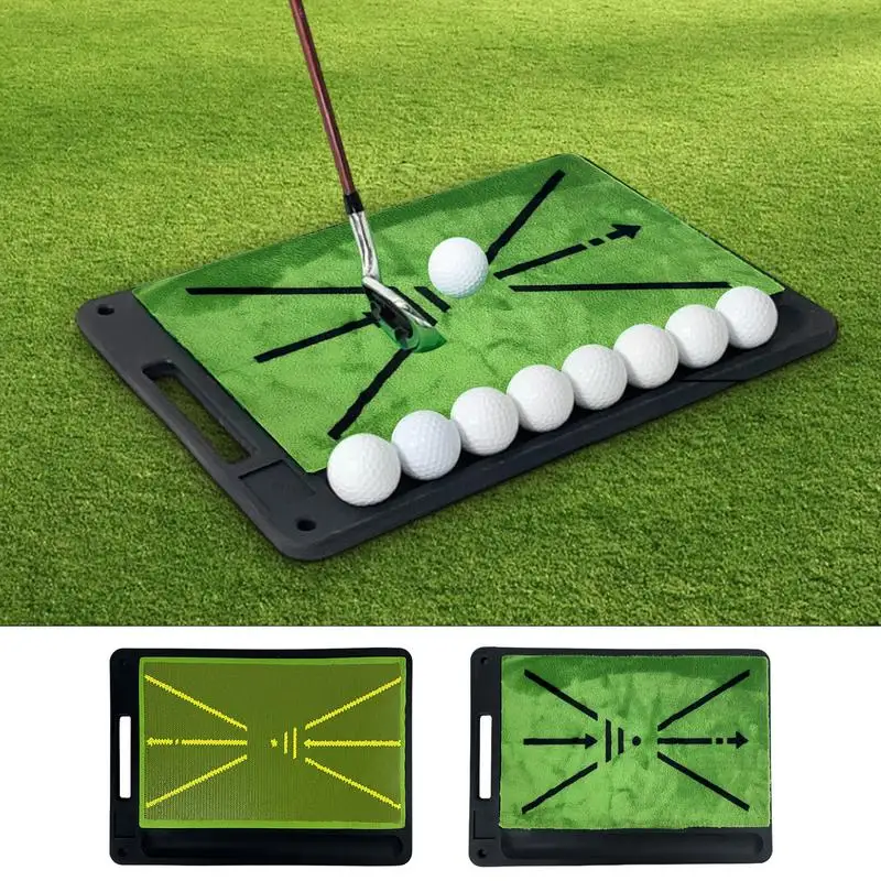Path Feedback Golf Mat Golf Precision Swing Mat Heavy Duty Outdoors Equipment With No-Slip Base For Rough Fairway Divot
