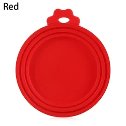 Multi-Functional Silicone Food Tin Cover and Freshness Seal (Red)