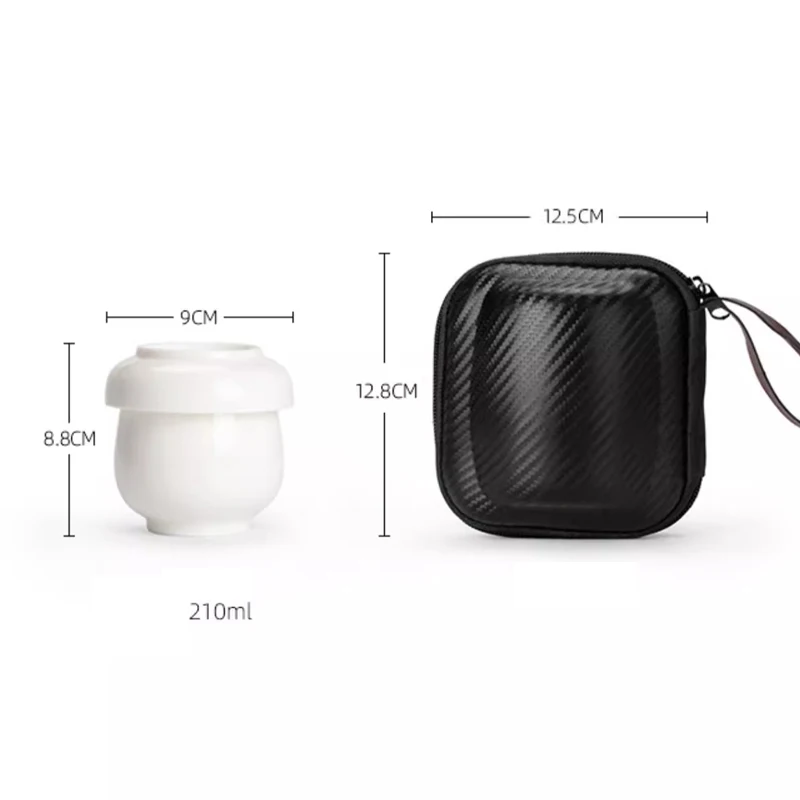 Chinese Style Tea Filtering and Separation Cups, With Cover White Porcelain Personal Mug, Home Drinkware Ceramic Office Cup, 1Pc