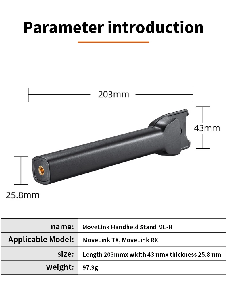 suporte de aperto para godox movelink m1 m2 uc1 microfone profissional