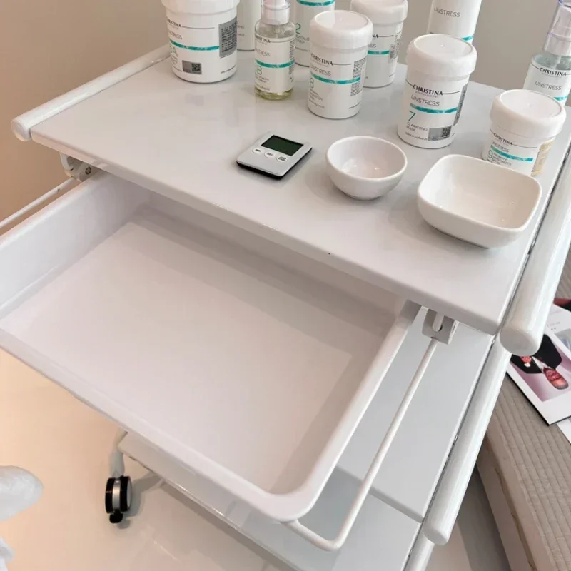 Tattoo Tool Salon Trolley Utility Cleaning Storage Rolling Salon Trolley Medical Luxury Carrito Auxiliar Furniture BL50ST
