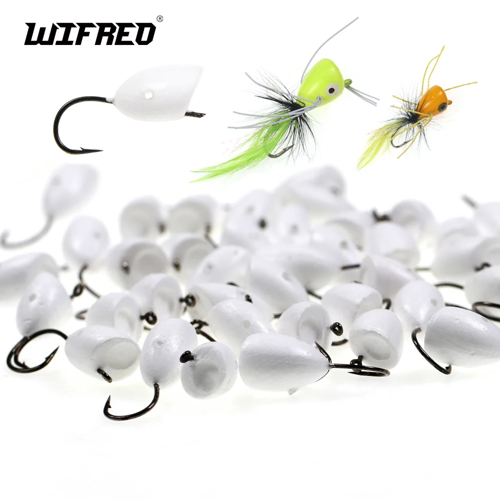 6 Leurres Tigofly – Tête Mousse Dure UV – Grenouille Orange – Flottant – 4cm