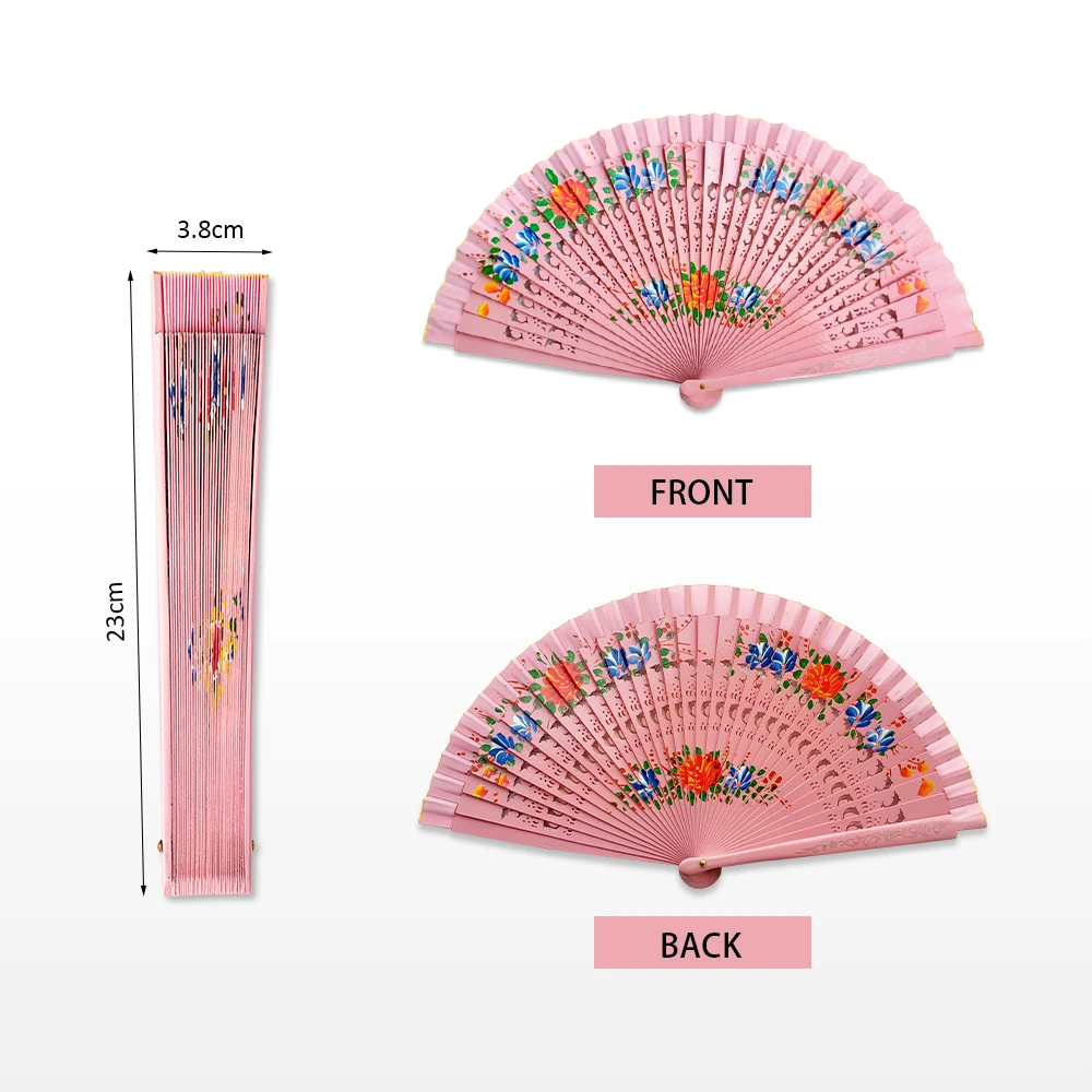 Folding Fan Hand Fan Wooden Hand Fan Spanish Wood Folding Fan For Women