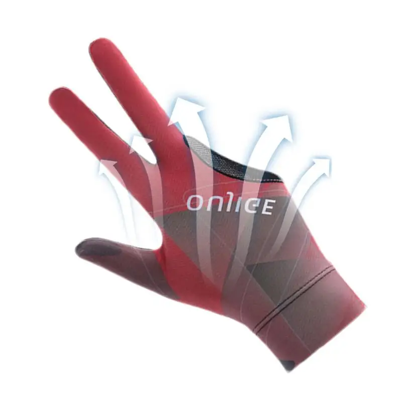 

Billiard Pool Gloves 3 Finger Non-Slip Soft Pool Gloves Breathable Cue Action Gloves Wear-Resistant Billiards Accessories Unisex