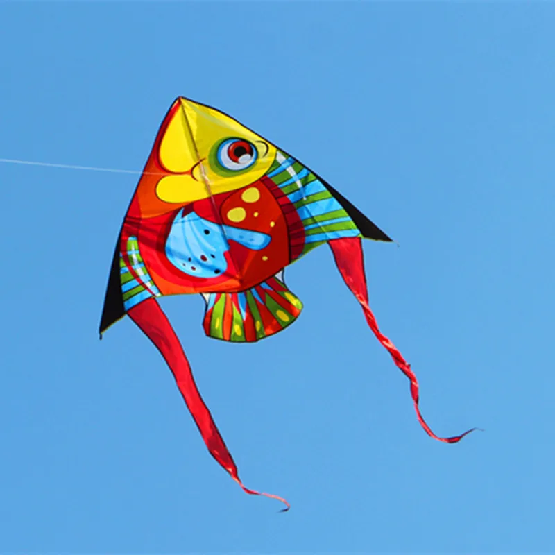 

free shipping fish kites paragliding wind kites for children inflatable toys windsurf flying kites colorful kit free shipping