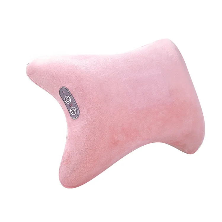 

Portable Comfy Car Home Rechargeable Multi-functional Intelligent Neck Muscle Relaxation Massage Pillow Lumbar Support Cushion