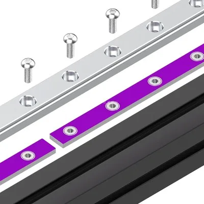 Suporte do Trilho da Fibra de Vidro do Pwb para Voron Perfil de Alumínio da Extrusão V0.1 V0.2 V0.2 Roxo Mgn7 01 02 1515 10 Peças - Imagem 6