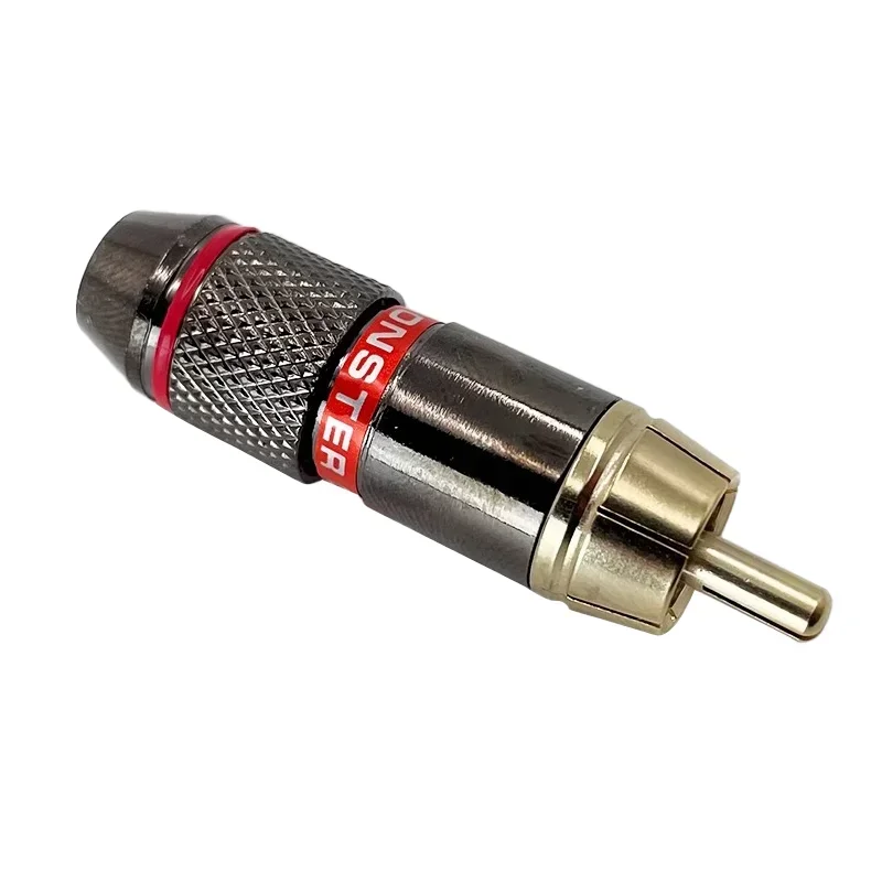 2/4/8Pcs Musical RCA Connector Plug 24K Gold Plated RCA Plug Jack Adapter for HiFi Sound Audio Video Speaker Cable 6