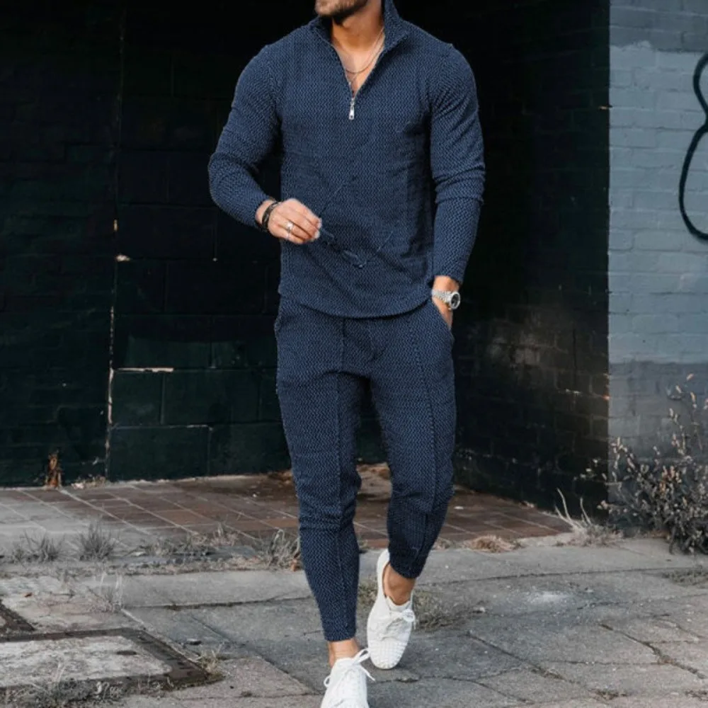 Loose fitting casual men's suit, suitable for spring and autumn