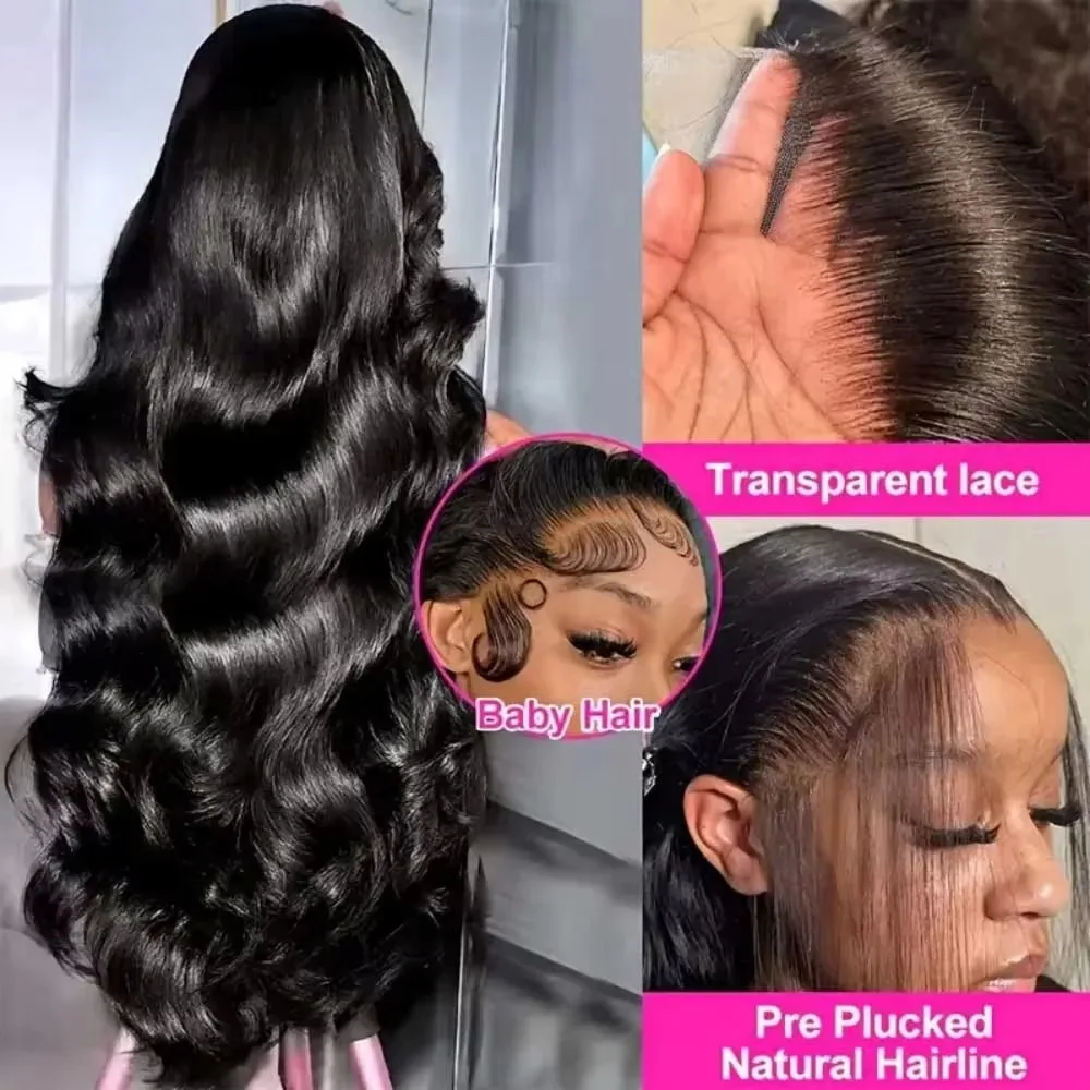 30 40 Inch Body Wave Lace Front Wig PrePlucked With Baby Hair For Women 13x6 Hd Lace Frontal Wigs 13x4 Lace Wigs 100% Human Hair 2