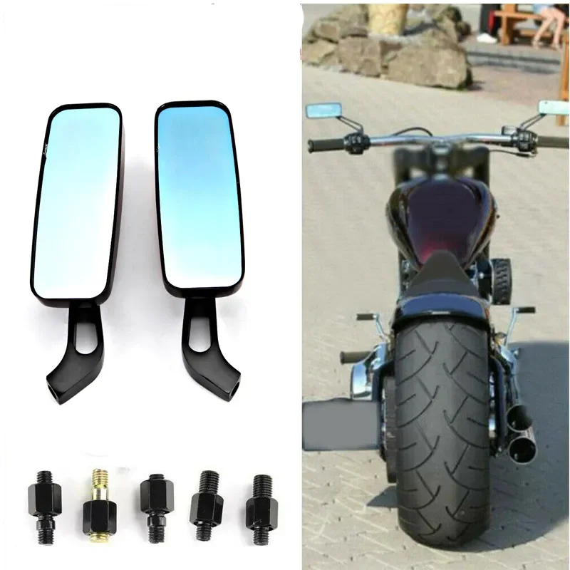 

Pair 8mm 10mm Motorcycle Rear view Side Mirrors For Kawasaki Vulcan VN 800 900 1500 1600 1700 2000 Custom