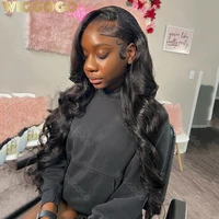 Wiggogo 30 40 Inch Loose Body Wave Lace Front Human Hair Wigs 13X6 Hd Lace Frontal Wig 13X4 Pre Plucked Wig For Black Women 1