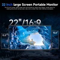 UPERFECT 22inch Touch/No Touch Computer Display 22" Monitor 2K 1440P 100% sRGB IPS Screen w/ Stand For Laptop PC Mac Phone Game - Image 5