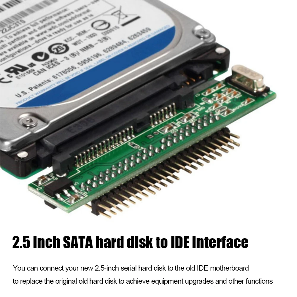 노트북용 미니 HDD 라이저 카드, 2.5 인치 SATA-IDE SSD 어댑터 카드, 7 + 15 핀 암-44 핀 수 핫 스왑 지원 ATA 66/100/133