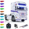 1/14 4x4 RTR Metal Chassis R730 RC Tractor Truck Transport Vehicle Smoke 3-speed DIY Painted Finished Car Light Sound Toys Model 2