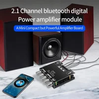 Bluetooth 2.1 Channel Power Amplifier - 50W×2+100W Subwoofer, 12V-24V Audio Module with Bass/Treble Control, DIY & Home Theater 5