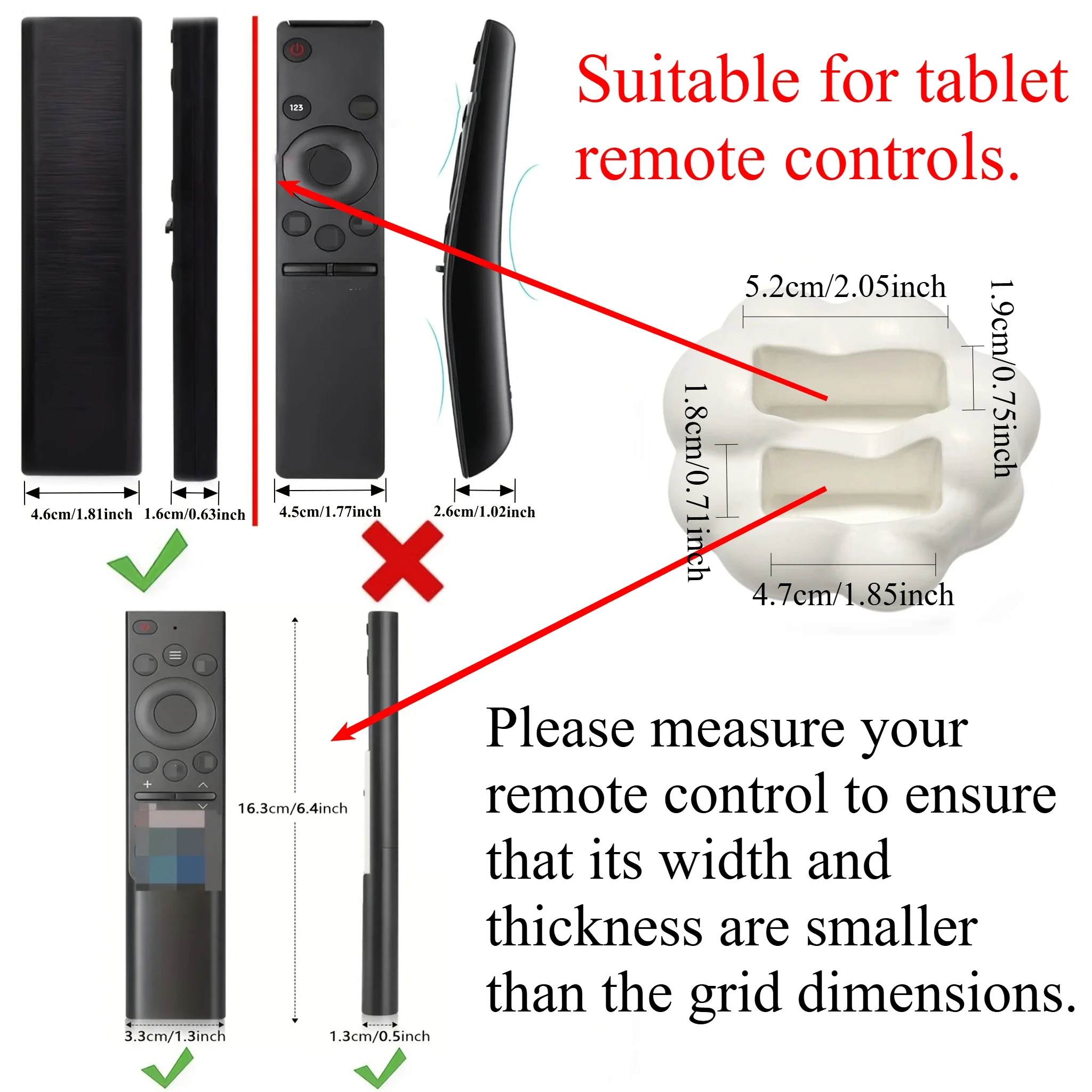 귀여운 3D 구름 모양 리모컨 홀더 - TV/에어컨 리모컨, 휴대폰, 가젯을 위한 데스크탑 홈 스토리지 정리대