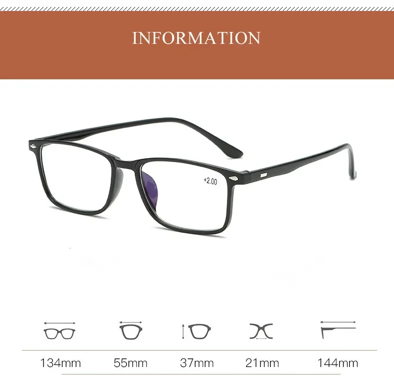 Klassische Anti-Blau Licht Lesebrille Frauen Männer Hyperopie Brille Vintage Computer Lesebrille + 1,0 + 1,5 + 2,0 + 2,5 + 3,0 + 3,5 + 4,0 – Detail 2