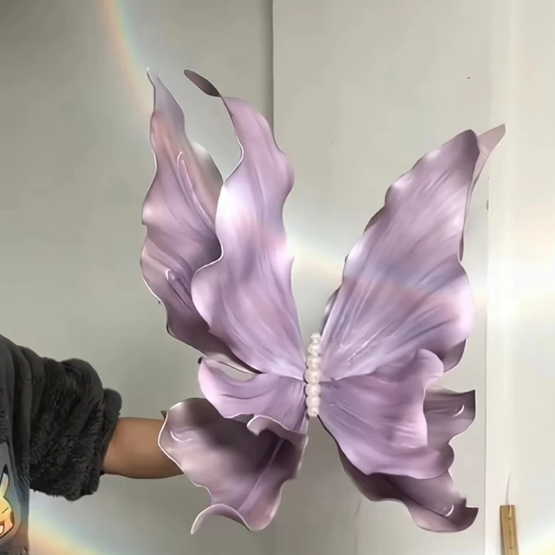 

Butterfly flower large hand-painted spray color foam flower shopping mall atrium ceiling DP wedding props