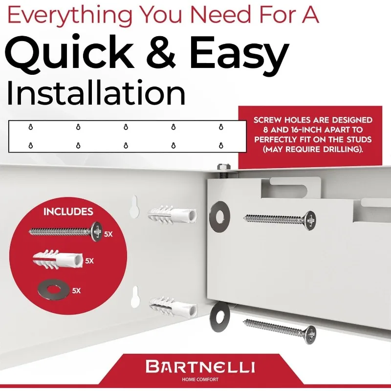 Bartnelli Wall Mounted Laundry Drying Rack for Clothes | with Patented Foldable Design for Maximum Space-Saving Efficiency 4