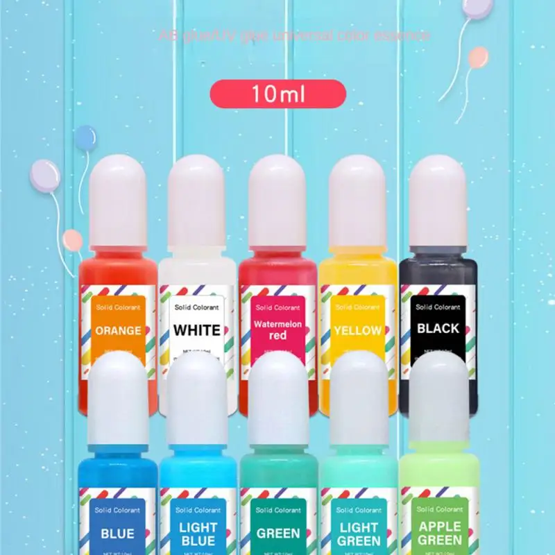 10ml Liquid Colorant Handmade Low Saturation Easy Coloring High Concentration Handicrafts Dyeing Toner Diy Epoxy Resin Pigments
