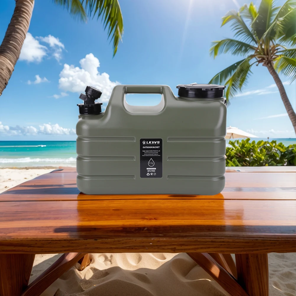 3갤런 물통, 누수 방지 물 저장 용기, 캠핑, 자동차, 야외 하이킹, 피크닉, 비상용 BPA 프리 스피곳 포함