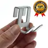 Space Aluminum Metal Shower Frameless Glass Door Hook Free Hole Towel Holder Hanger Bathroom Towel Rack For Bathroom Accessories 1