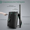 KINCASE Anti-theft Men Backpack Foldable Travel Bag Laptop Backpack 15.6 inch Cut-proof /USB Charge/TSA Lock/Rfid Block 4