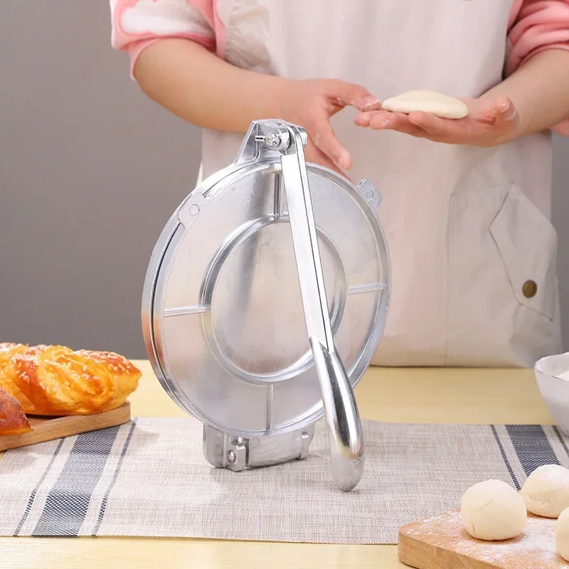 Tortilla press tool Aluminum Alloy DIY Handmade Dumpling Wrapper Making Tool Long Handle Home Kitchen Cooking