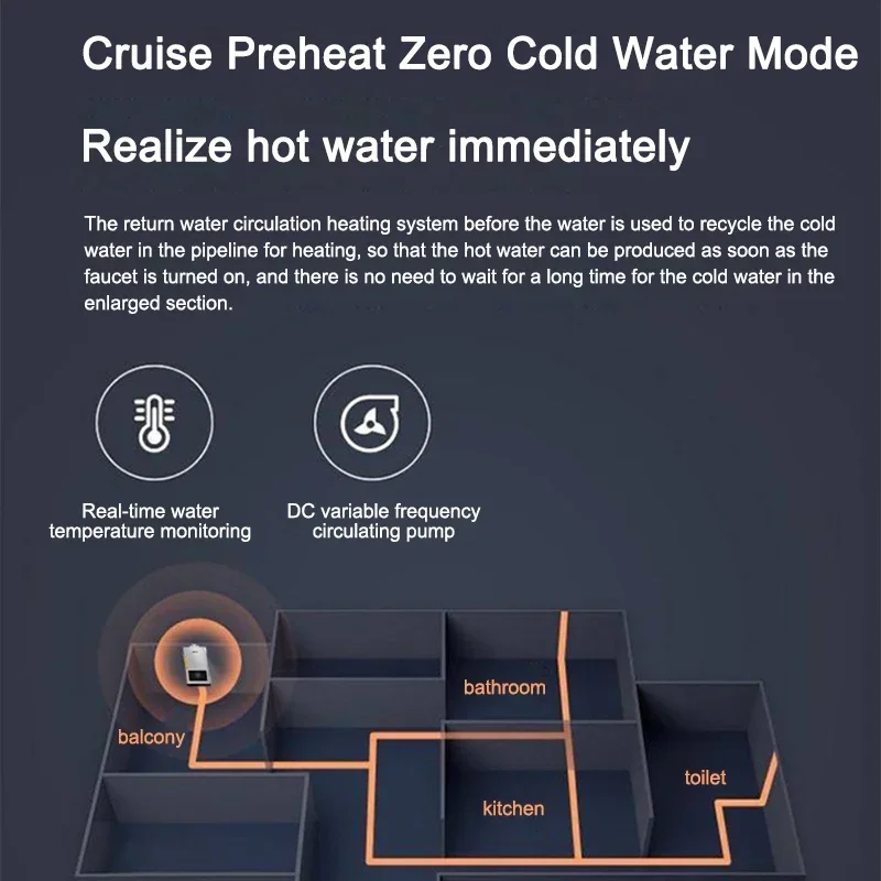 gas water heater Zero cold water 16L natural gas intelligent constant temperature heater upgrade