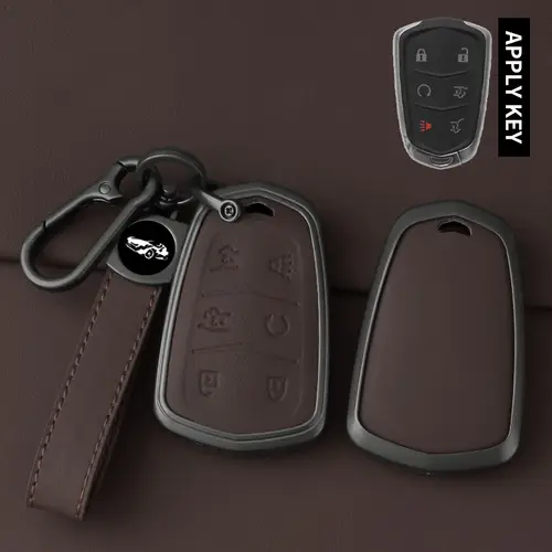 High Quality Leather Metal Car Key Case Cover Shell Fob for Cadillac 2015-2019 Escalade ATS CTS CT6 XTS XT5 SRX 3 4 5 6 Buttons - Image 12