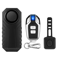 Sectyme Waterproof Wireless Anti - Theft Alarm with Remote Control for Bicycles and Scooters (Black Alarm Horn)