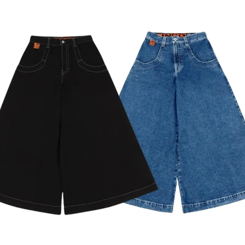 JNCO 헐렁한 청바지, 미국 힙합 스트리트웨어, 대형 포켓 청바지, 하라주쿠, 와이드 레그 팬츠, 고딕, 신상 청바지, Y2K